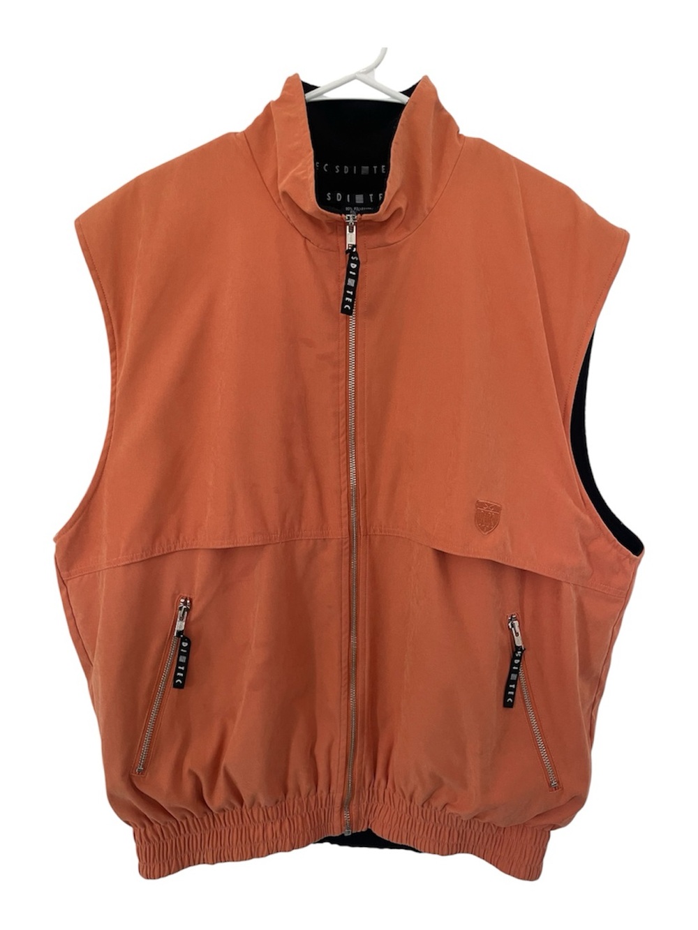 SDI TEC Men's Orange Zip-Front Sleeveless Vest